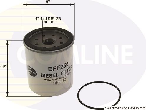 Comline EFF255 - Паливний фільтр autozip.com.ua