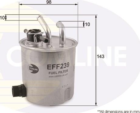 Comline EFF239 - Паливний фільтр autozip.com.ua