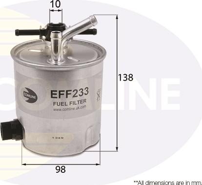 Comline EFF233 - Паливний фільтр autozip.com.ua