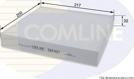 Comline EKF437 - Фільтр, повітря у внутрішній простір autozip.com.ua