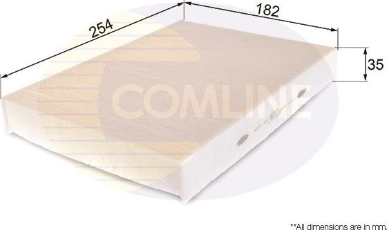 Comline EKF317 - Фільтр, повітря у внутрішній простір autozip.com.ua