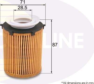 Comline EOF256 - Масляний фільтр autozip.com.ua