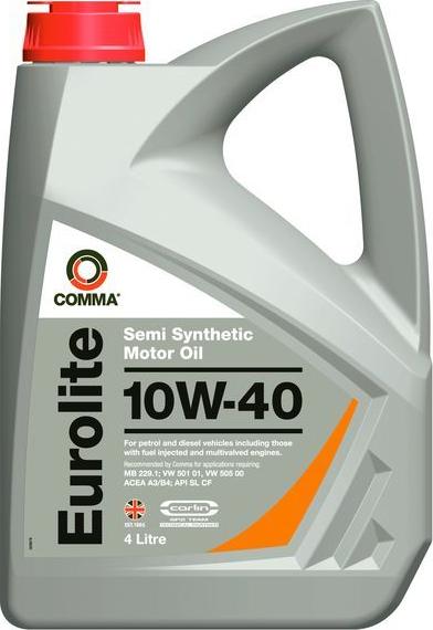 Comma EUROLITE10W404L - Моторна олива autozip.com.ua