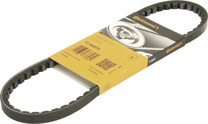 CONTINENTAL 11,9 X 670 - Клиновий ремінь autozip.com.ua
