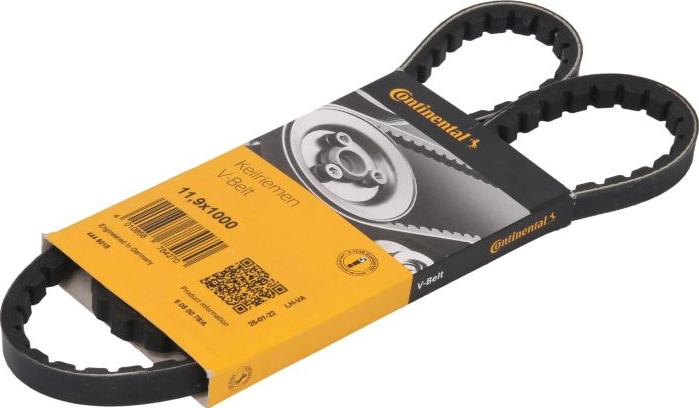 CONTINENTAL 11,9 X 1000 - Клиновий ремінь autozip.com.ua