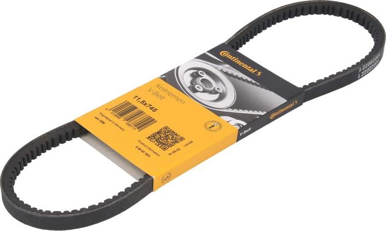 CONTINENTAL 11,5 X 745 - Клиновий ремінь autozip.com.ua