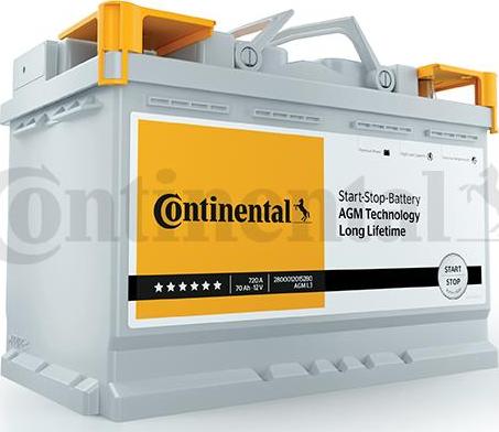 Continental 2800012016280 - Стартерна акумуляторна батарея, АКБ autozip.com.ua