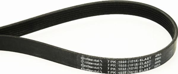CONTINENTAL 7PK1038 ELAST - Поліклиновий ремінь autozip.com.ua