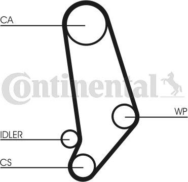 CONTINENTAL CT539WP1 - Водяний насос + комплект зубчатого ременя autozip.com.ua