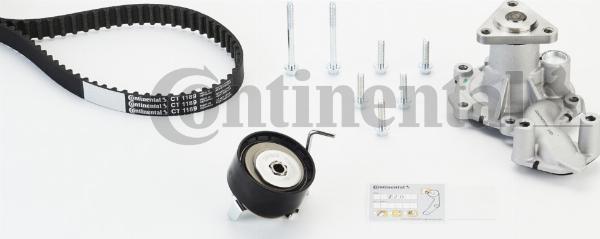 CONTINENTAL CT 1189 WP1 - Водяний насос + комплект зубчатого ременя autozip.com.ua