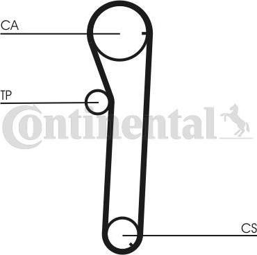 Contitech CT 817 - Ремінь ГРМ autozip.com.ua