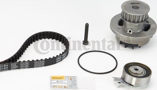 Contitech CT874WP2 - Водяний насос + комплект зубчатого ременя autozip.com.ua