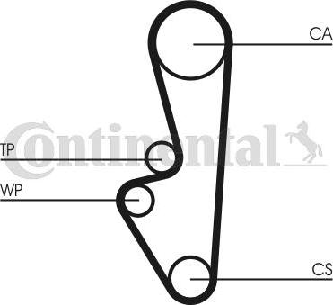 Contitech CT 798 - Ремінь ГРМ autozip.com.ua