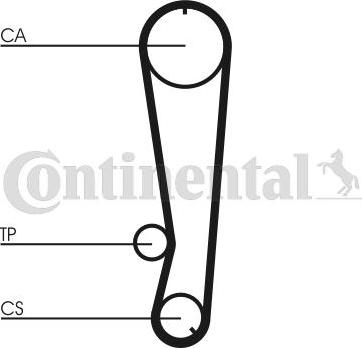 Contitech CT 788 - Ремінь ГРМ autozip.com.ua