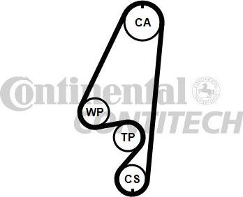 CONTINENTAL CT960 - Ремінь ГРМ autozip.com.ua