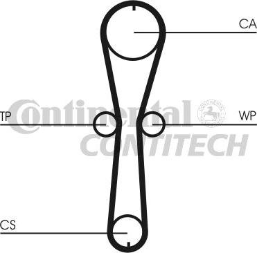 CONTINENTAL CT915 - Ремінь ГРМ autozip.com.ua