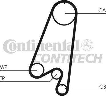 CONTINENTAL CT910K1 - Комплект ременя ГРМ autozip.com.ua