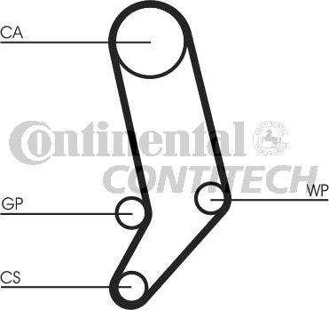 CONTINENTAL CT939 - Ремінь ГРМ autozip.com.ua