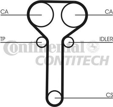 CONTINENTAL CT978K1 - Комплект ременя ГРМ autozip.com.ua