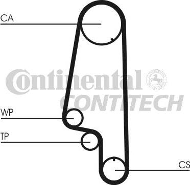 CONTINENTAL CT453 - Ремінь ГРМ autozip.com.ua