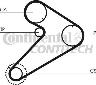 CONTINENTAL CT500K1 - Комплект ременя ГРМ autozip.com.ua