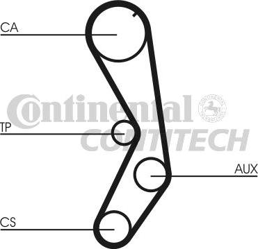 CONTINENTAL CT605 - Ремінь ГРМ autozip.com.ua