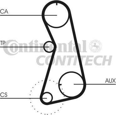 CONTINENTAL CT630 - Ремінь ГРМ autozip.com.ua