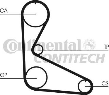 CONTINENTAL CT962K1 - Комплект ременя ГРМ autozip.com.ua
