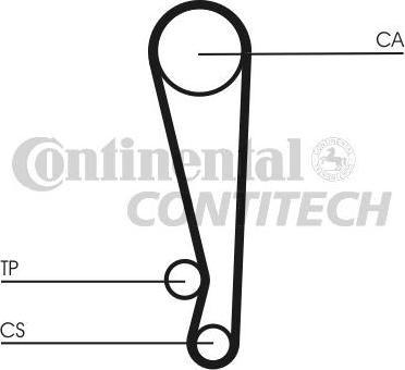 CONTINENTAL CT1024 - Ремінь ГРМ autozip.com.ua