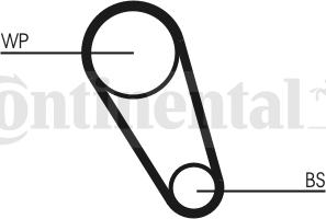 CONTINENTAL CT1143 - Ремінь ГРМ autozip.com.ua