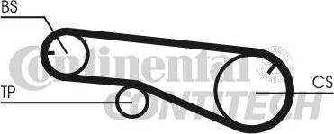 CONTINENTAL CT991 - Ремінь ГРМ autozip.com.ua