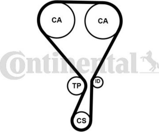 CONTINENTAL CT1228 - Ремінь ГРМ autozip.com.ua