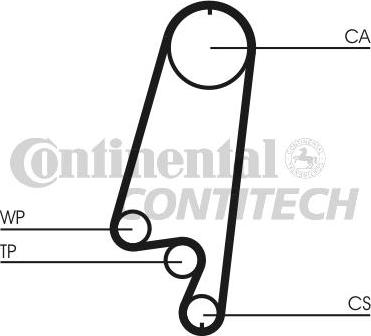 CONTINENTAL CT866 - Ремінь ГРМ autozip.com.ua