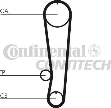CONTINENTAL CT808 - Ремінь ГРМ autozip.com.ua