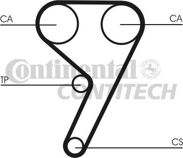 CONTINENTAL CT881K2 - Комплект ременя ГРМ autozip.com.ua