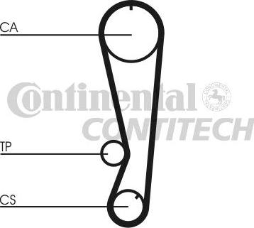 CONTINENTAL CT827K1 - Комплект ременя ГРМ autozip.com.ua