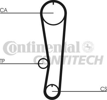 CONTINENTAL CT757 - Ремінь ГРМ autozip.com.ua