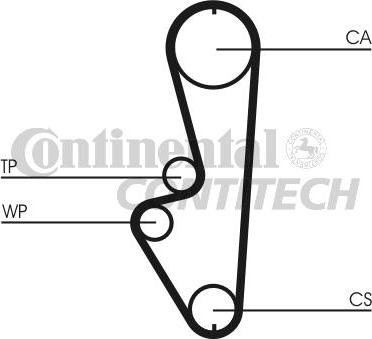 CONTINENTAL CT765 - Ремінь ГРМ autozip.com.ua