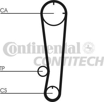 CONTINENTAL CT738 - Ремінь ГРМ autozip.com.ua
