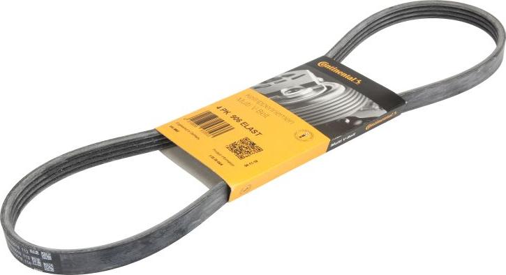 CONTINENTAL 4 PK 906 ELAST - Поліклиновий ремінь autozip.com.ua