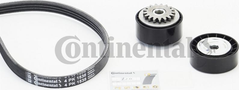 Contitech 4PK1538K1 - Поликлиновий ремінний комплект autozip.com.ua