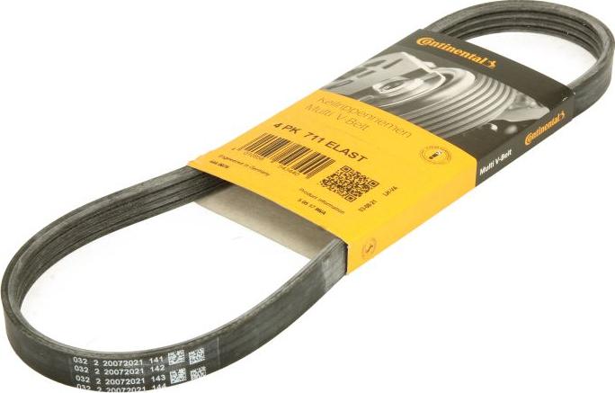 CONTINENTAL 4 PK 711 ELAST - Поліклиновий ремінь autozip.com.ua
