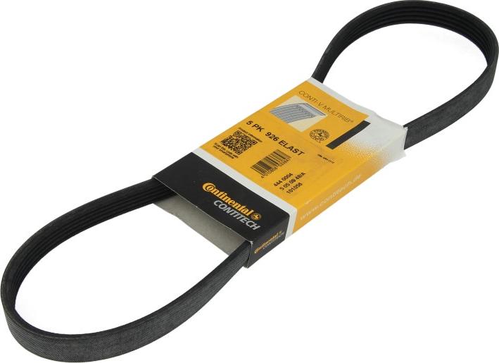 CONTINENTAL 5 PK 926 ELAST - Поліклиновий ремінь autozip.com.ua