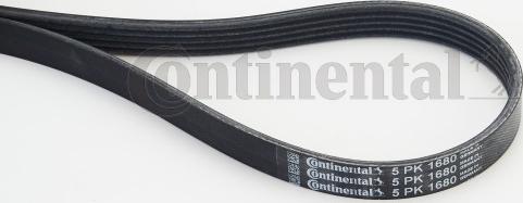 Contitech 5PK1680 - Поліклиновий ремінь autozip.com.ua