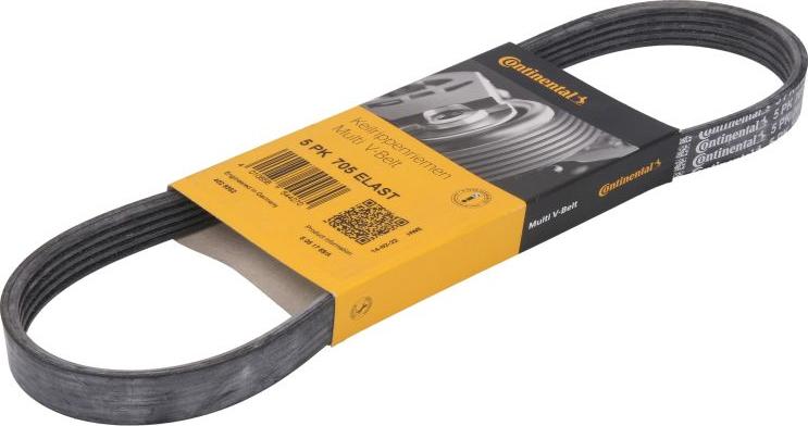 CONTINENTAL 5PK705 ELAST - Поліклиновий ремінь autozip.com.ua