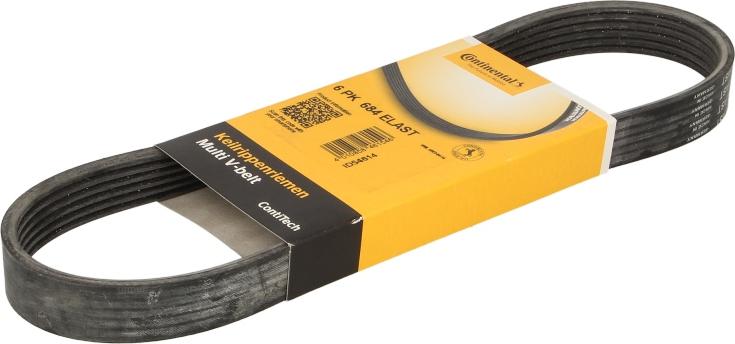 CONTINENTAL 6 PK 684 ELAST - Поліклиновий ремінь autozip.com.ua