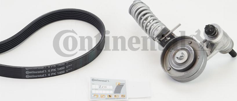CONTINENTAL 6PK1400K1 - Поликлиновий ремінний комплект autozip.com.ua