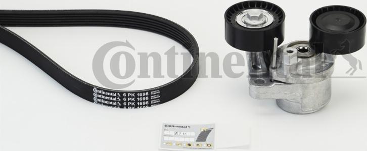 Contitech 6 PK 1698 K1 - Поликлиновий ремінний комплект autozip.com.ua