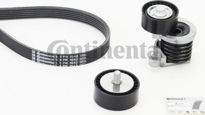 CONTINENTAL 6 PK 1642 K3 - Поликлиновий ремінний комплект autozip.com.ua