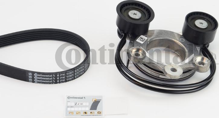 CONTINENTAL 6PK1061 EXTRA K1 - Поликлиновий ремінний комплект autozip.com.ua